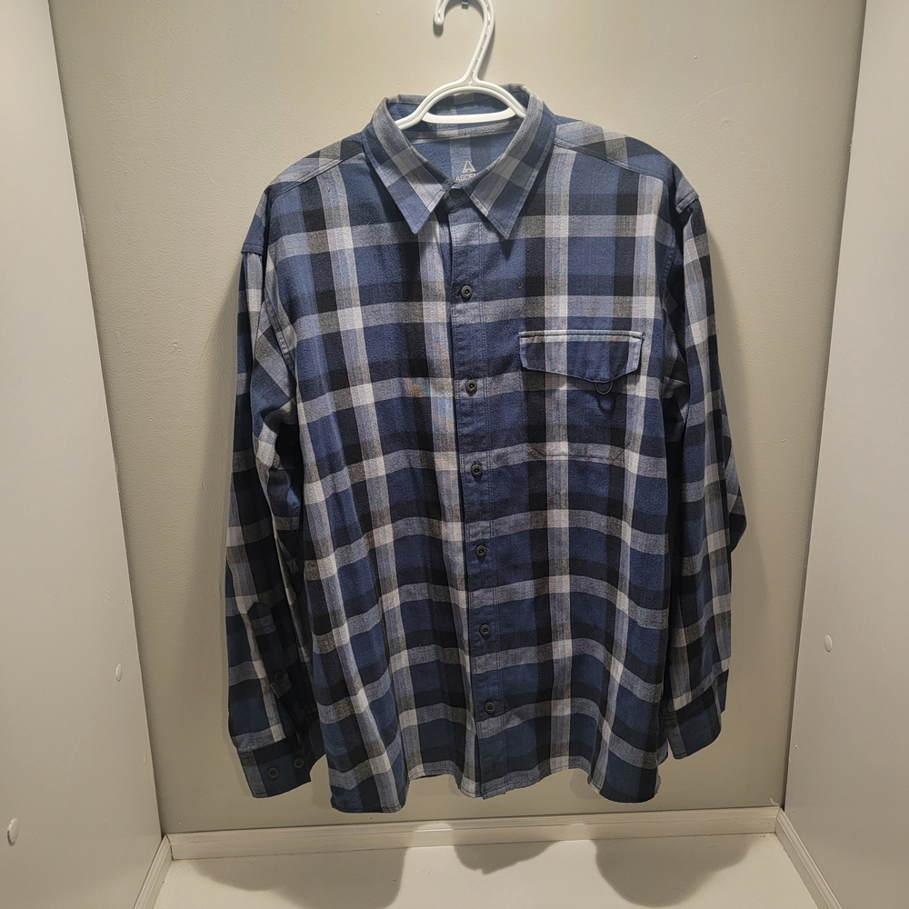 Ascend Blue Plaid Men's Shirt
